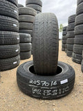 205/70R16 Pair (2 Used Tires) Cooper Endeavor Plus