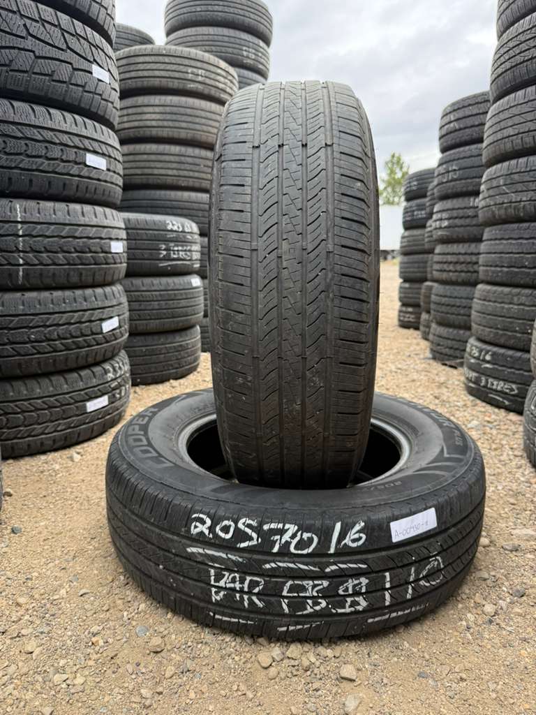 205/70R16 Pair (2 Used Tires) Cooper Endeavor Plus