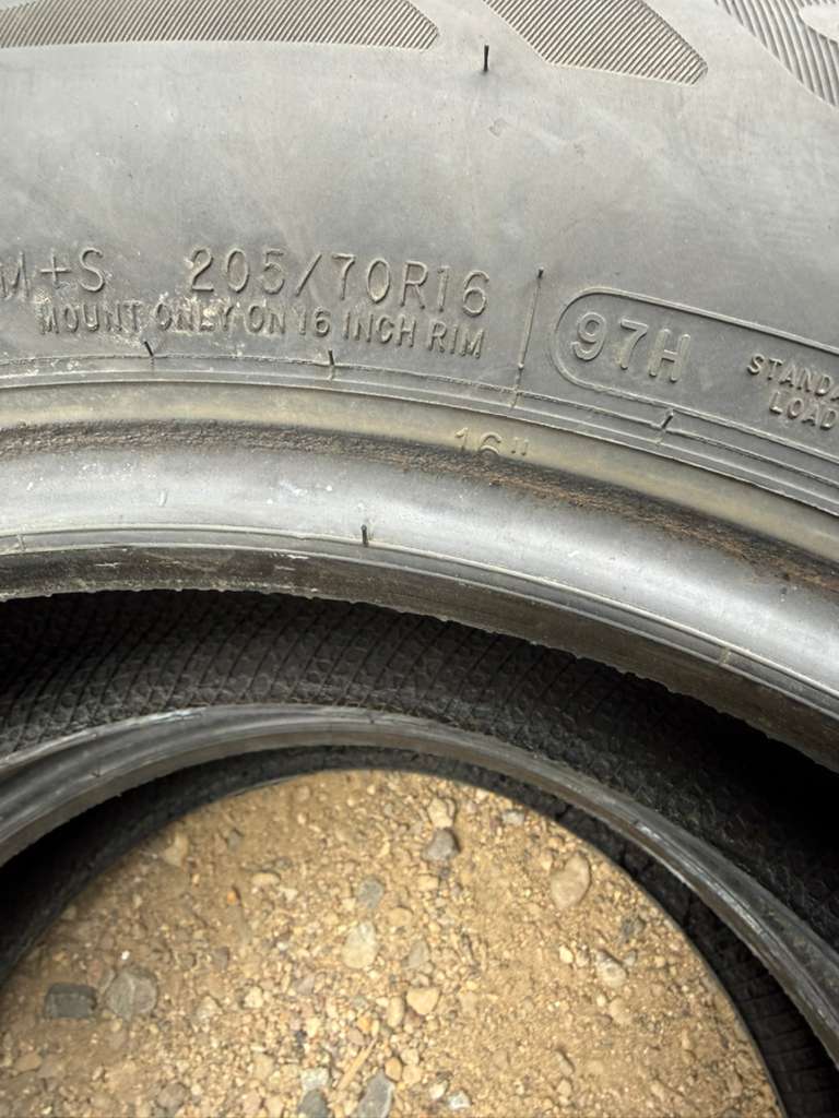 205/70R16 Pair (2 Used Tires) Cooper Endeavor Plus