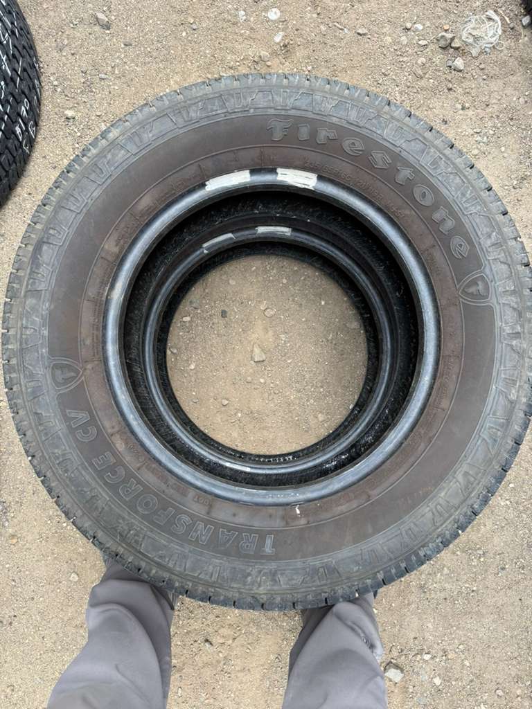 235/65R16C Pair (2 Used Tires) Firestone Transforce CV