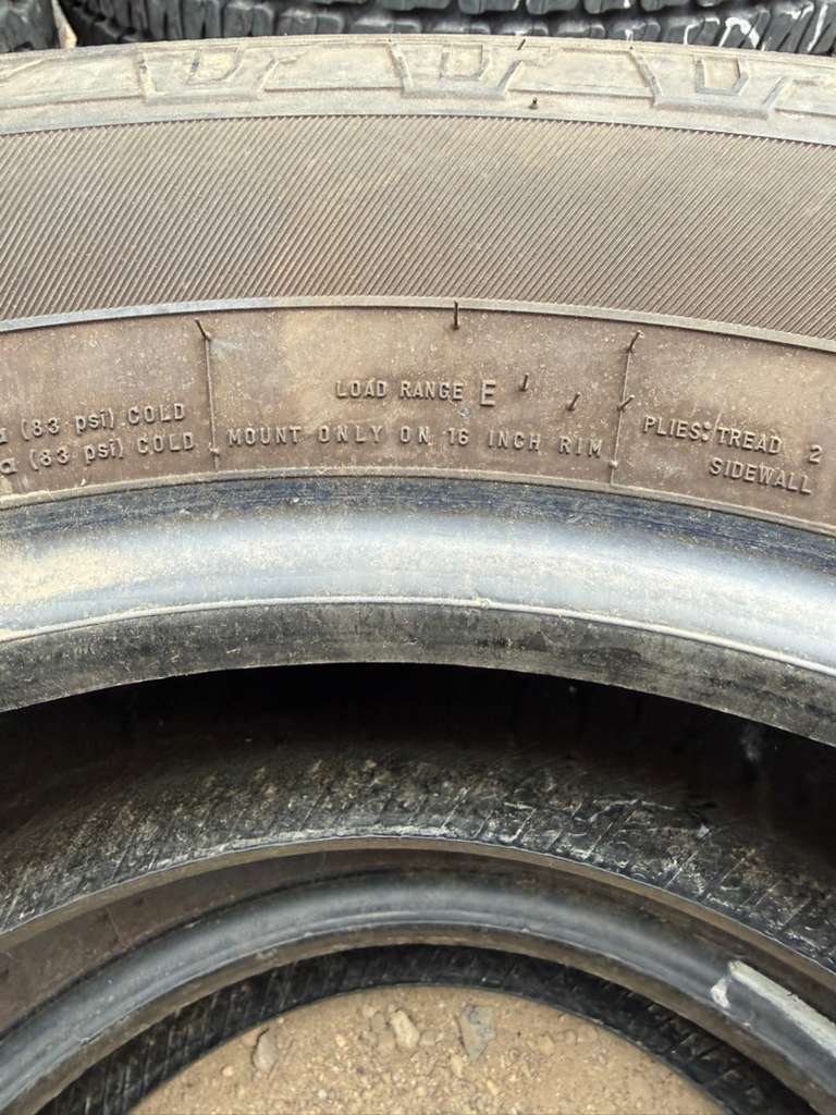 235/65R16C Pair (2 Used Tires) Firestone Transforce CV