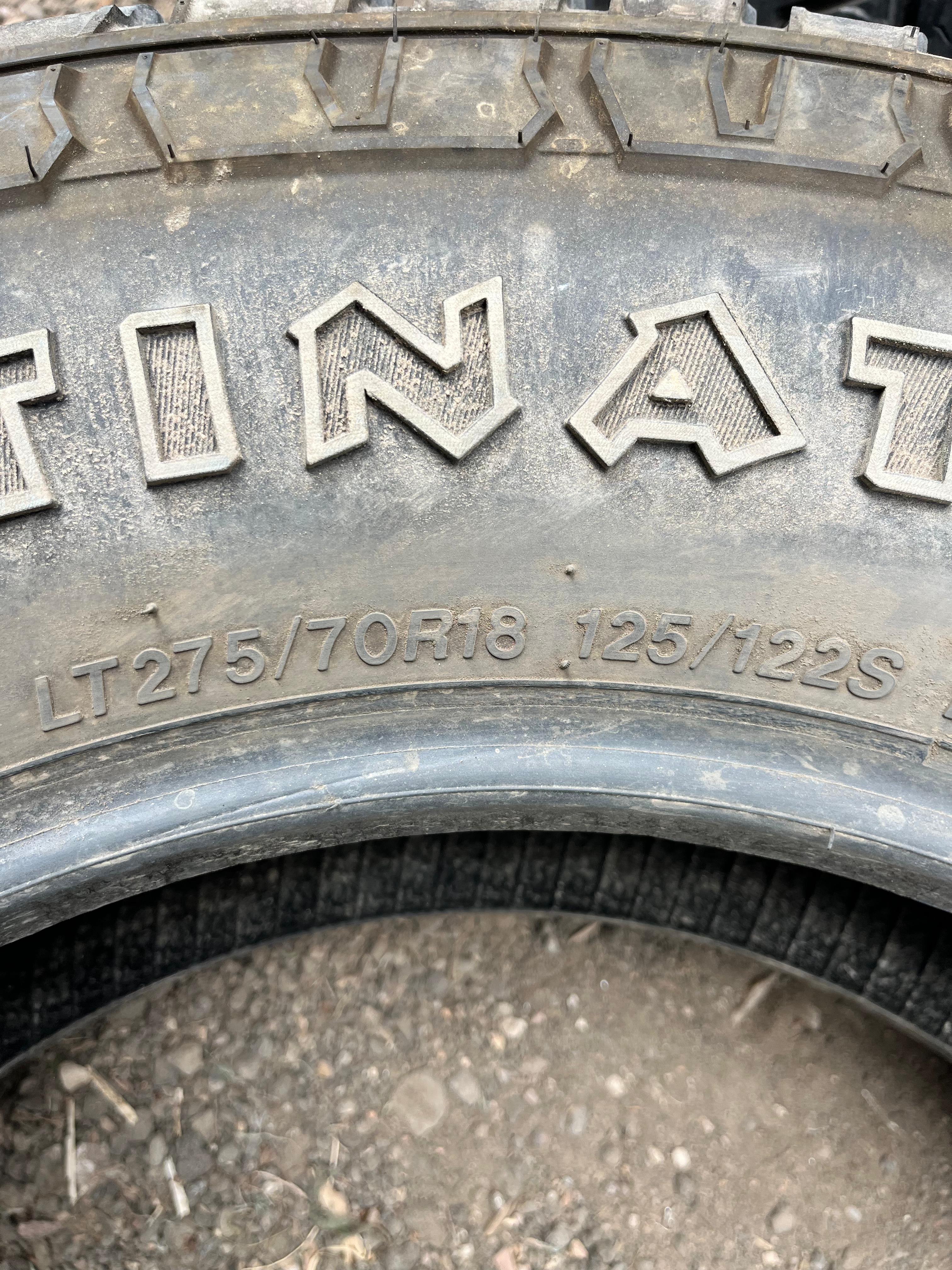 LT275/70R18 Pair (2 Used Tires) Firestone Destination