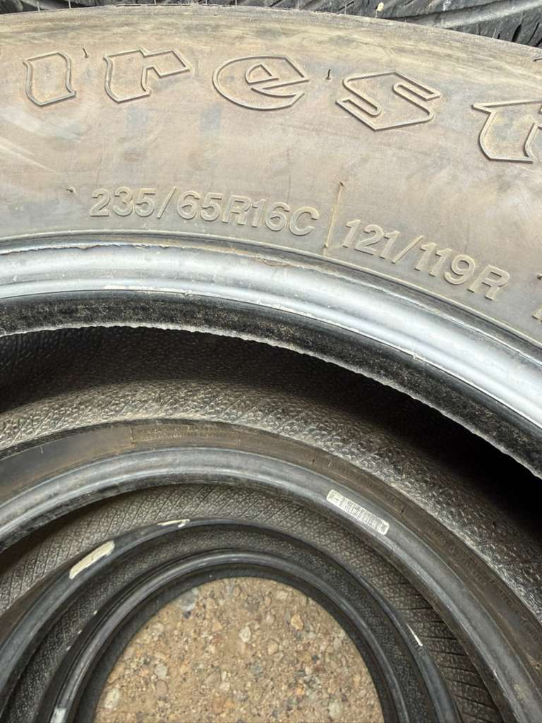 235/65R16C Set (4 Used Tires) Firestone Winterforce CV