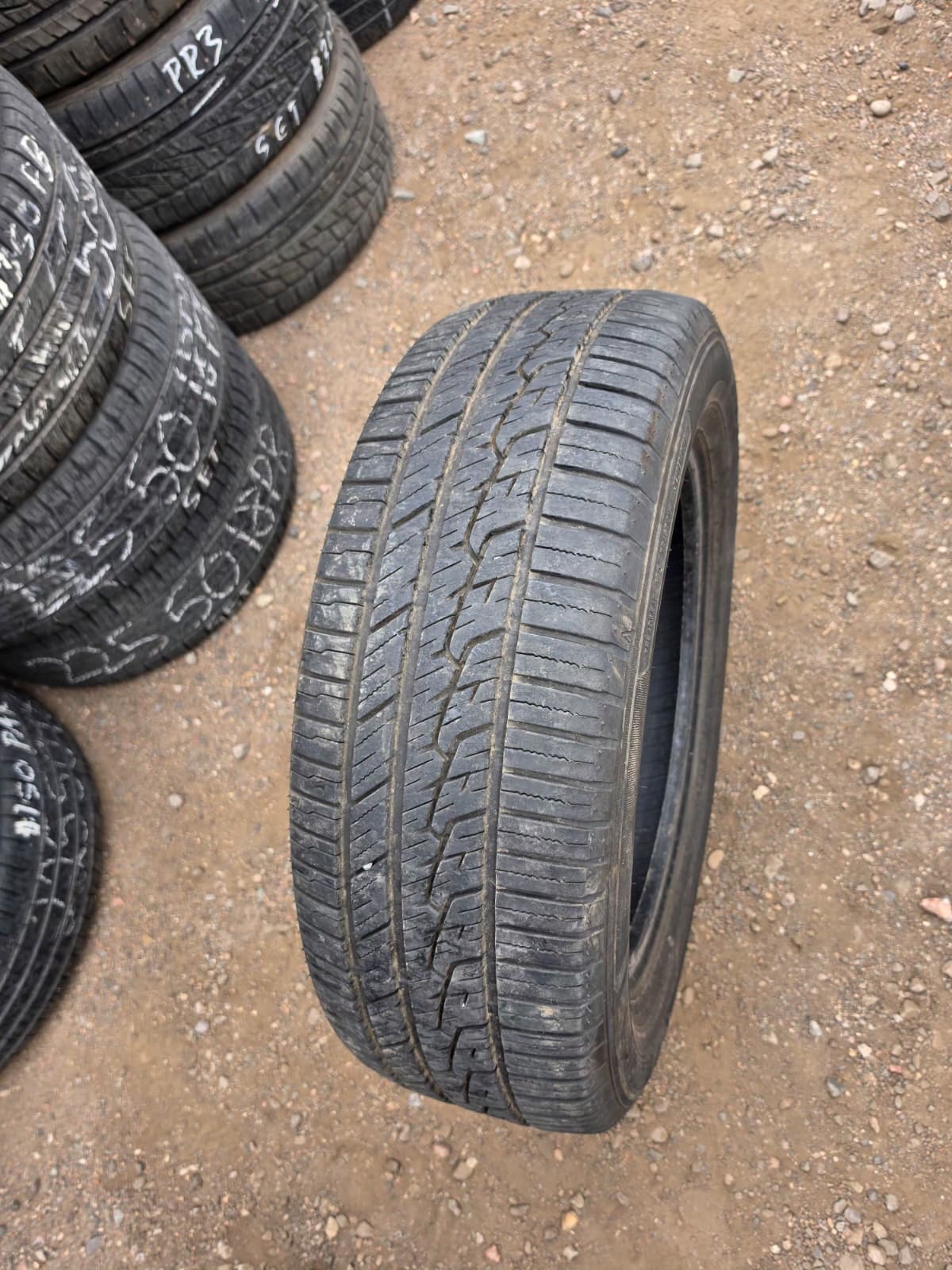 225/60R18 Pair (2 Used Tires) Sumitomo HTR A/S P03