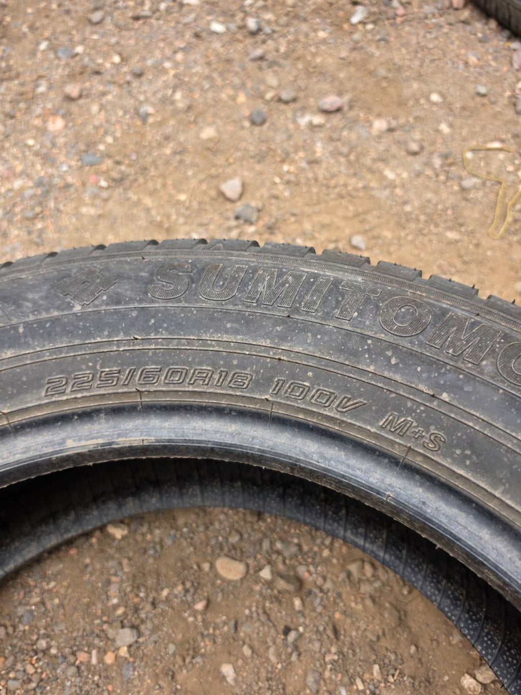 225/60R18 Pair (2 Used Tires) Sumitomo HTR A/S P03