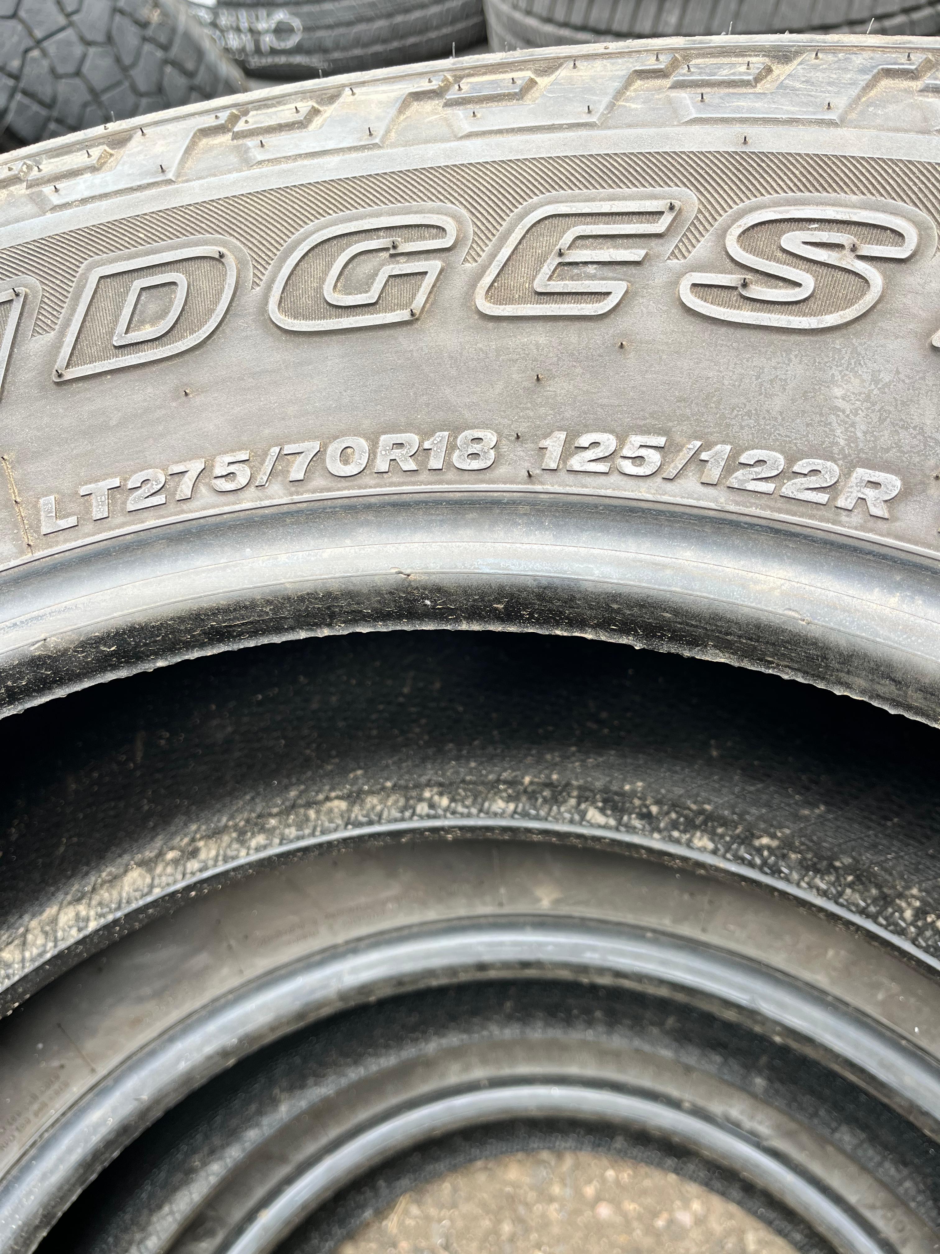 LT275/70R18 Set (4 Used Tires) Bridgestone Dueler
