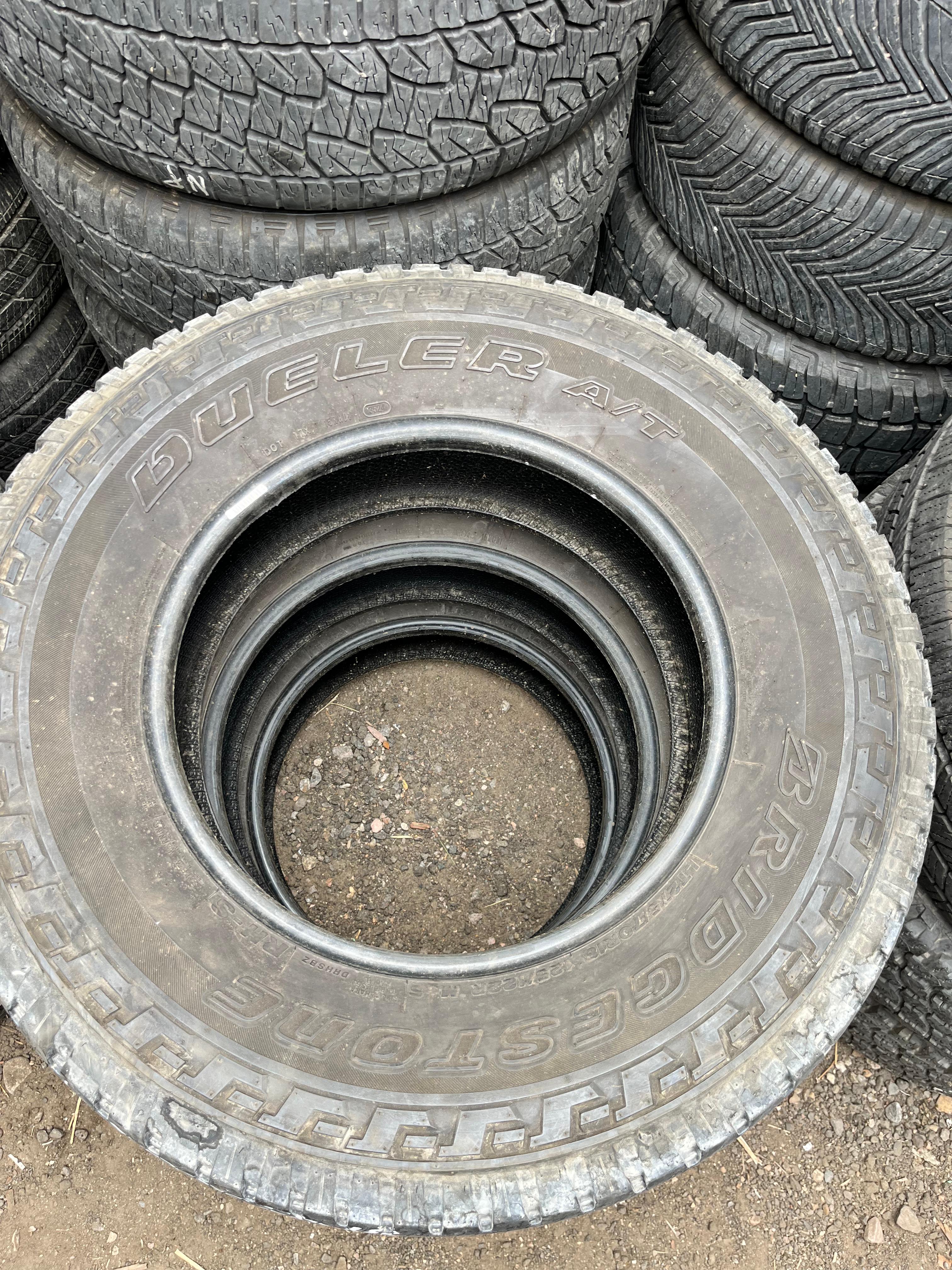 LT275/70R18 Set (4 Used Tires) Bridgestone Dueler