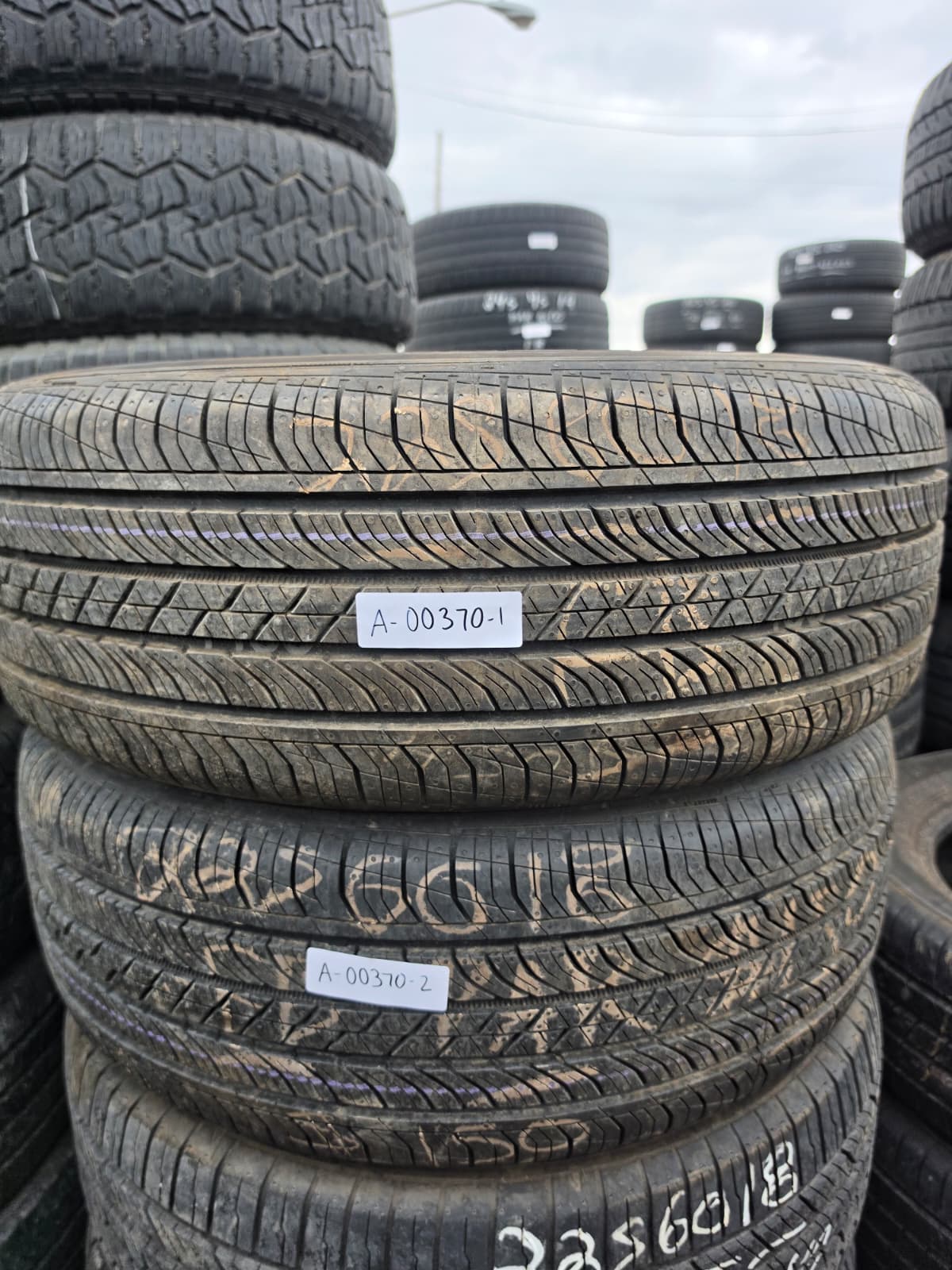225/60R18 Pair (2 Used Tires) Continental ProContact TX