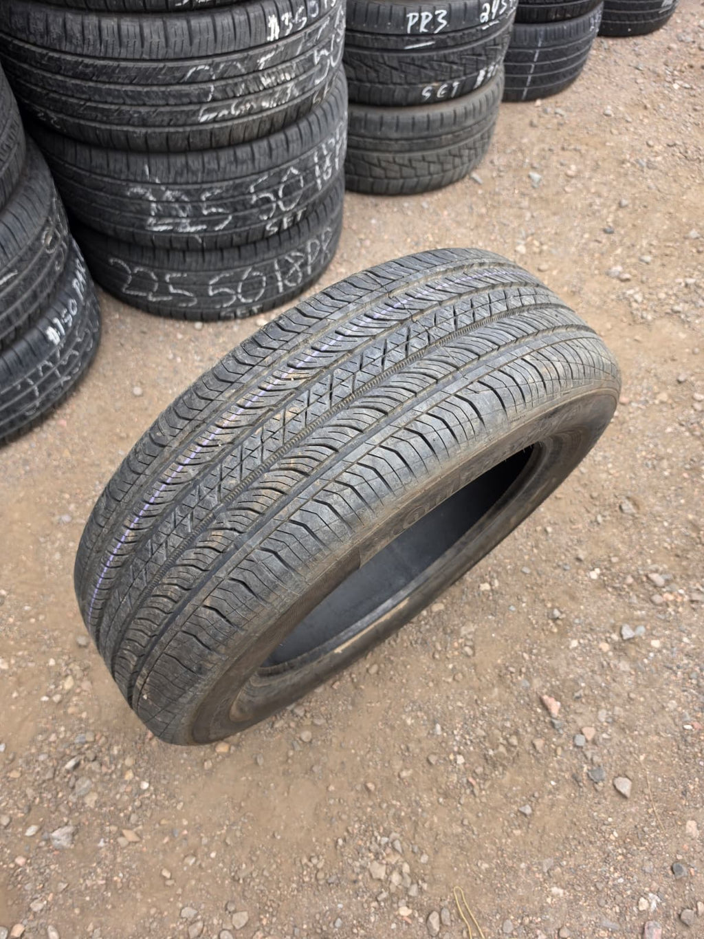 225/60R18 Pair (2 Used Tires) Continental ProContact TX
