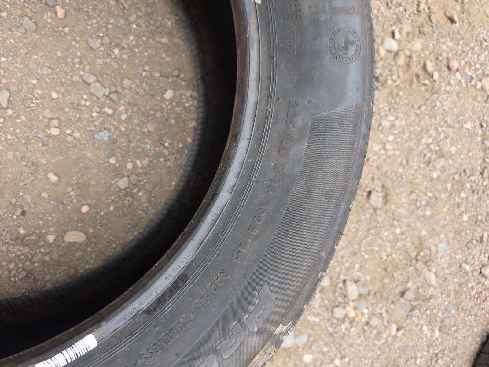 225/60R18 Pair (2 Used Tires) Continental ProContact TX