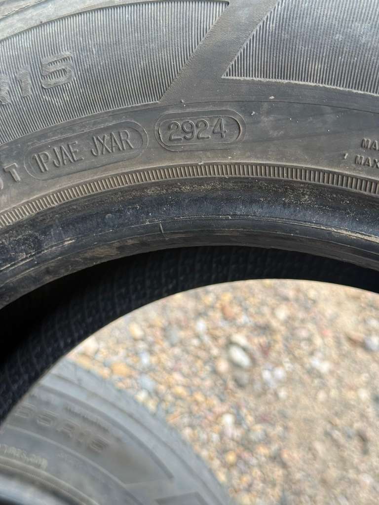 195/65R15 Pair (2 Used Tires) Kelly Edge Touring