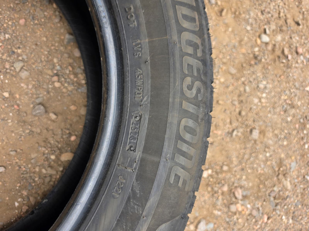 235/60R18 Pair (2 Used Tires)  Bridgestone Winter Peak