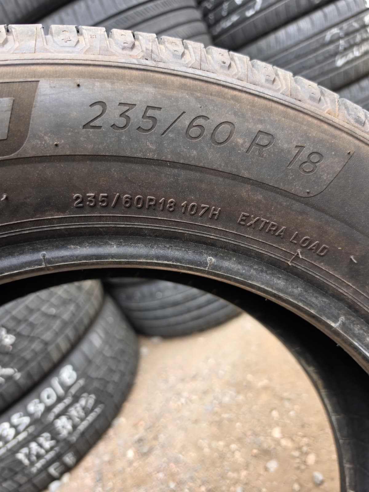 235/60R18 Set (4 Used Tires) Michelin Defender2