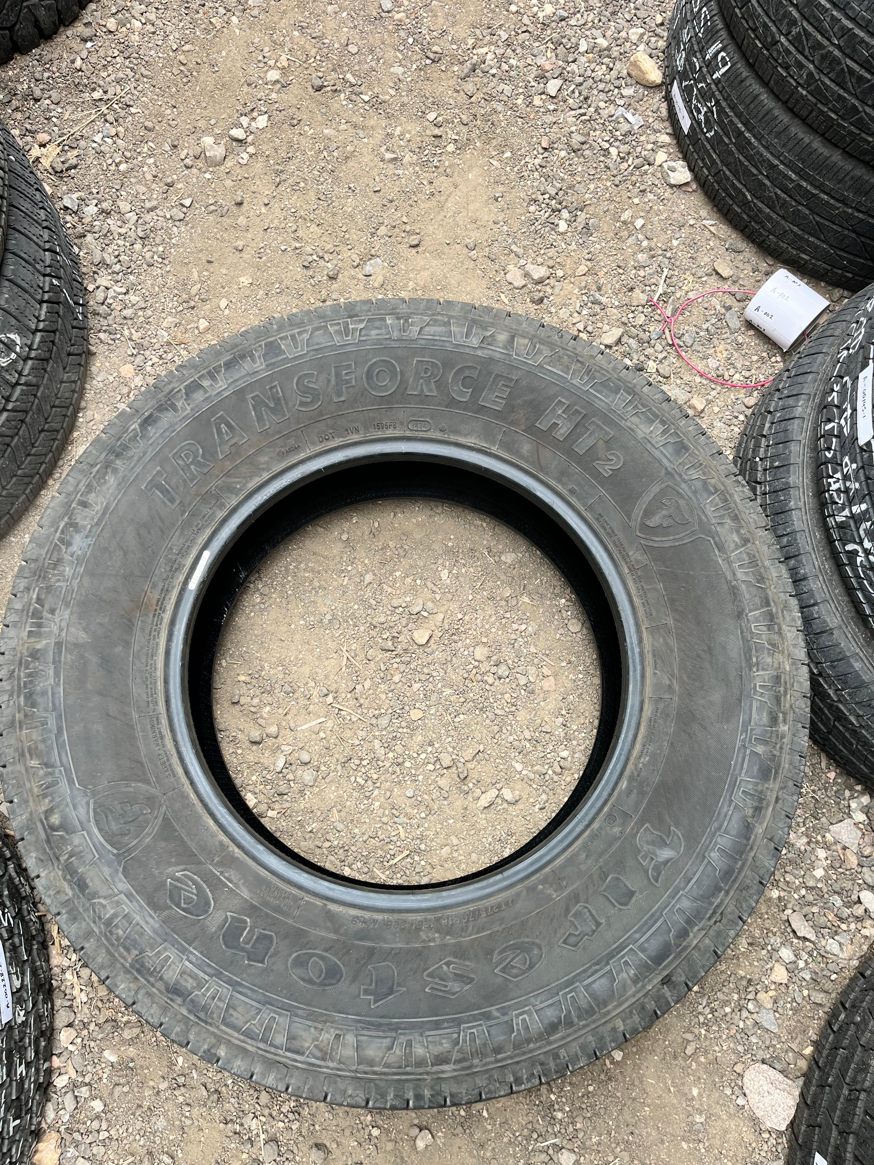 LT275/70R18 Pair (2 Used Tires) Firestone Transforce HT2