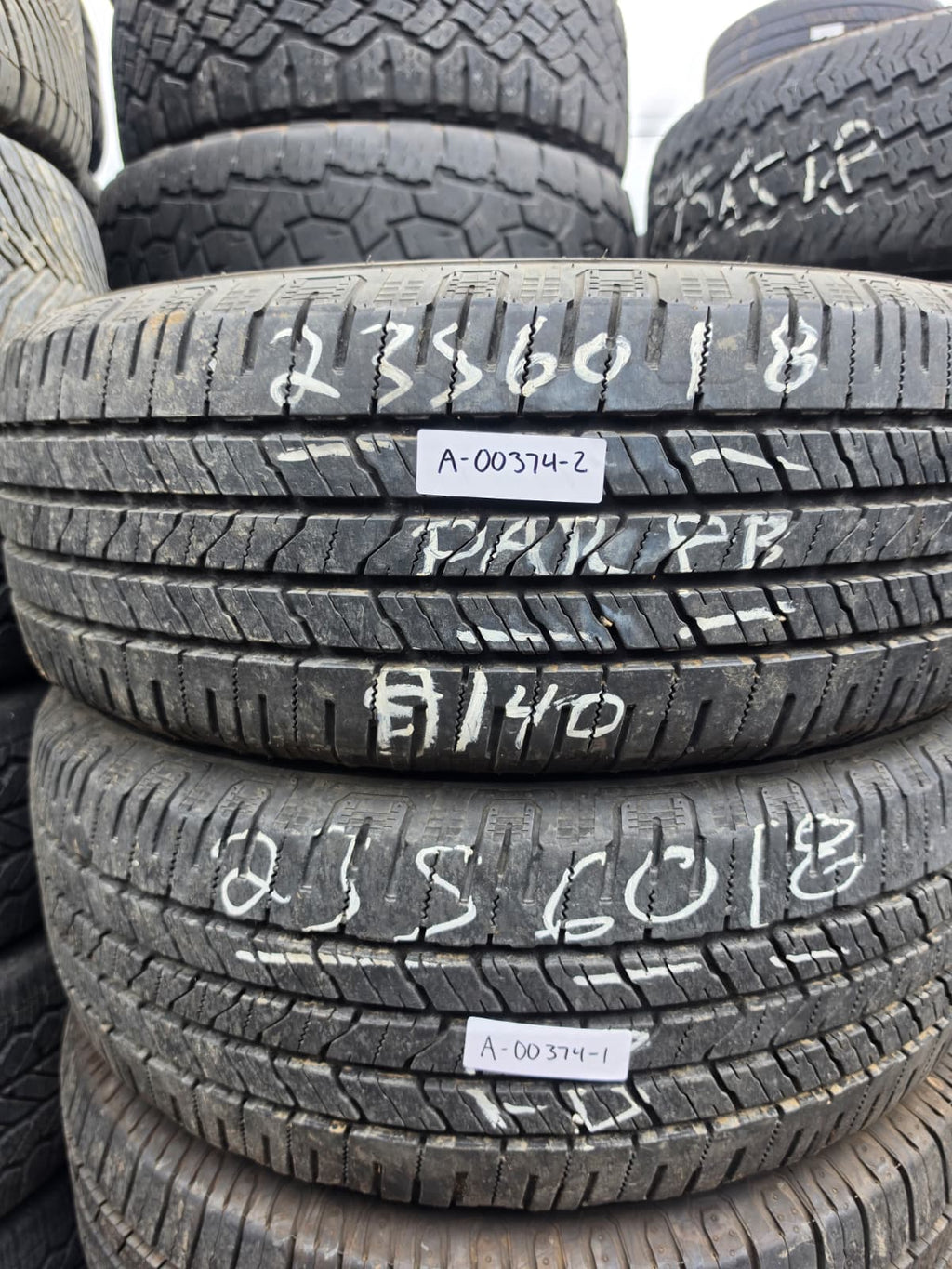 235/60R18 Set (4 Used Tires) Laufenn  X Fit HT