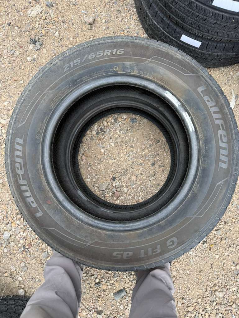 215/65R16 Pair (2 Used Tires) Laufenn G Fit AS