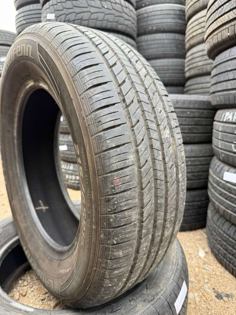 215/65R16 Pair (2 Used Tires) Laufenn G Fit AS