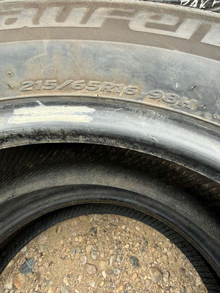 215/65R16 Pair (2 Used Tires) Laufenn G Fit AS