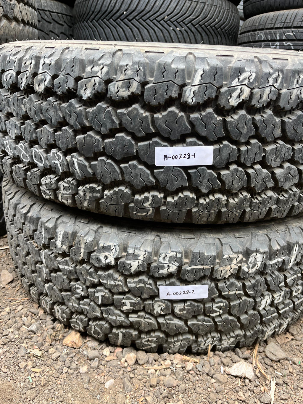 LT275/70R18 Pair (2 Used Tires) Goodyear Wrangler (Adventure)