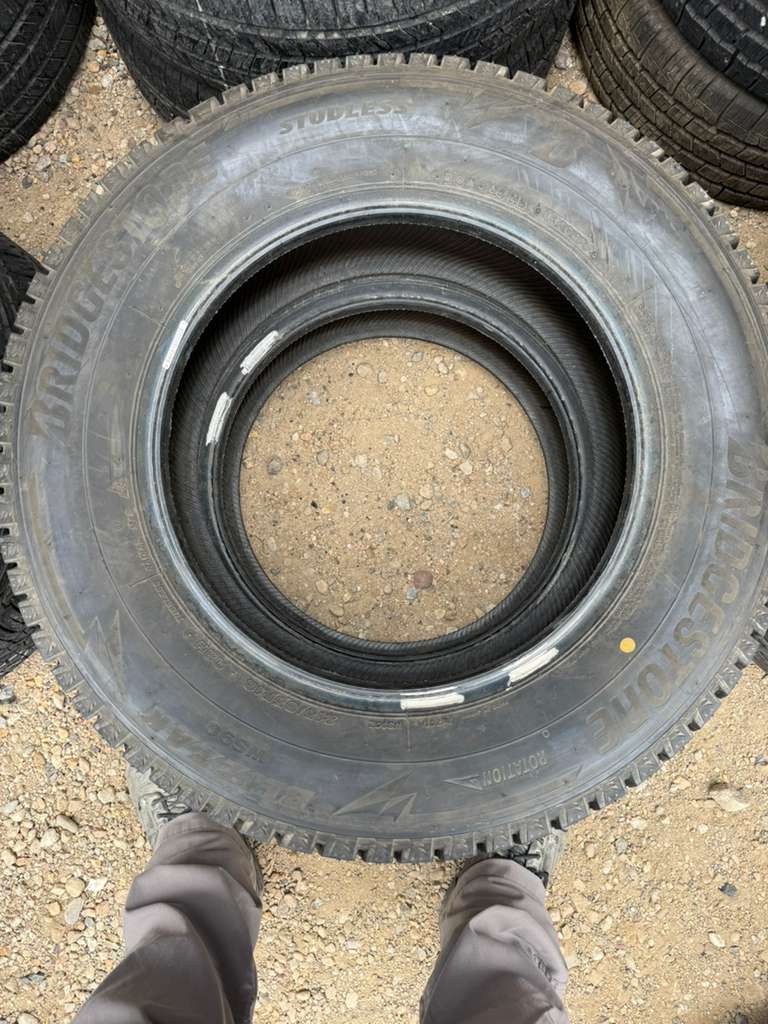215/65R16 Pair (2 Used Tires) Bridgestone Blizzak WS90
