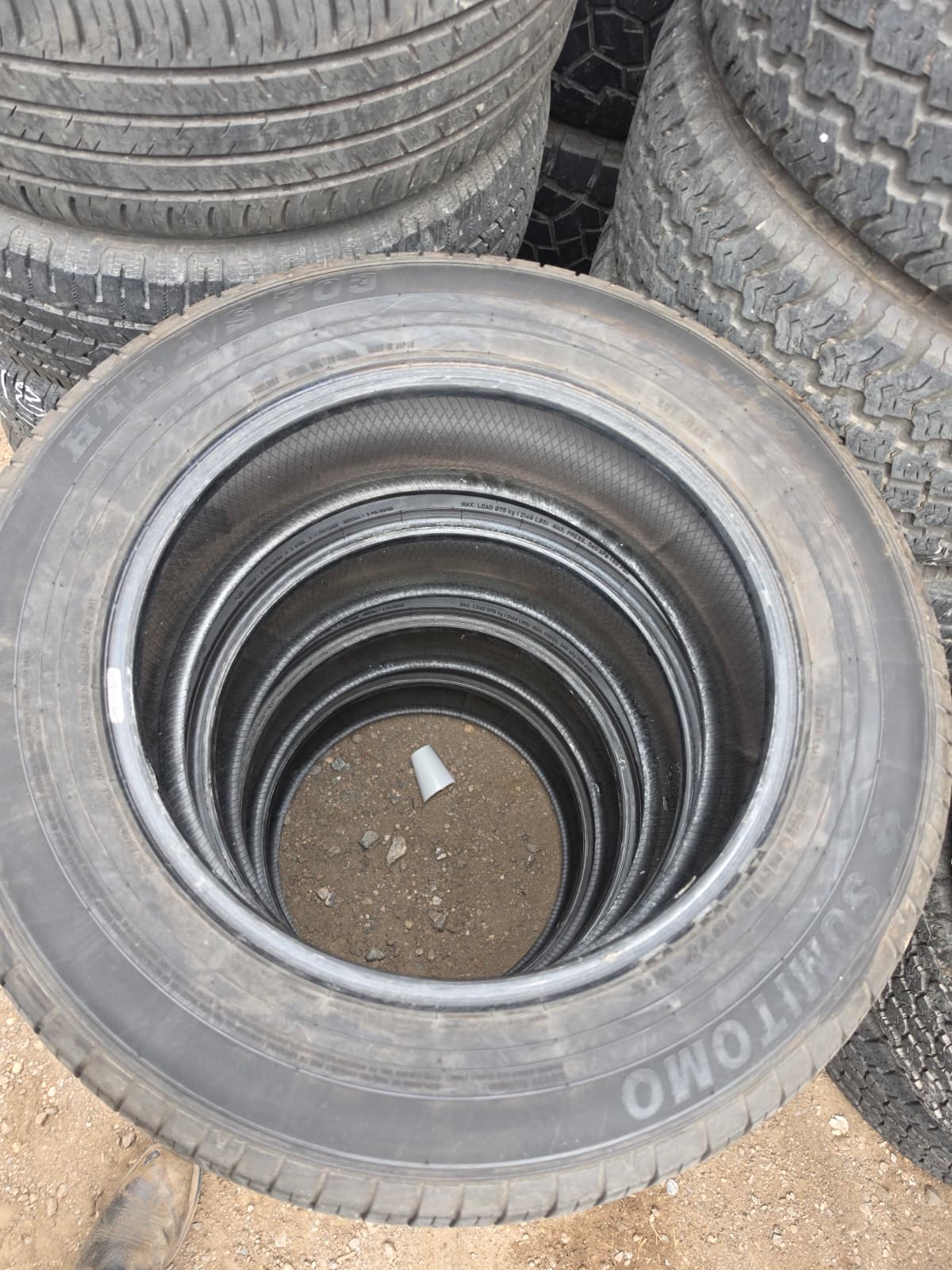 235/60R18 Set (4 Used Tires) Sumitomo HTR A/S P03