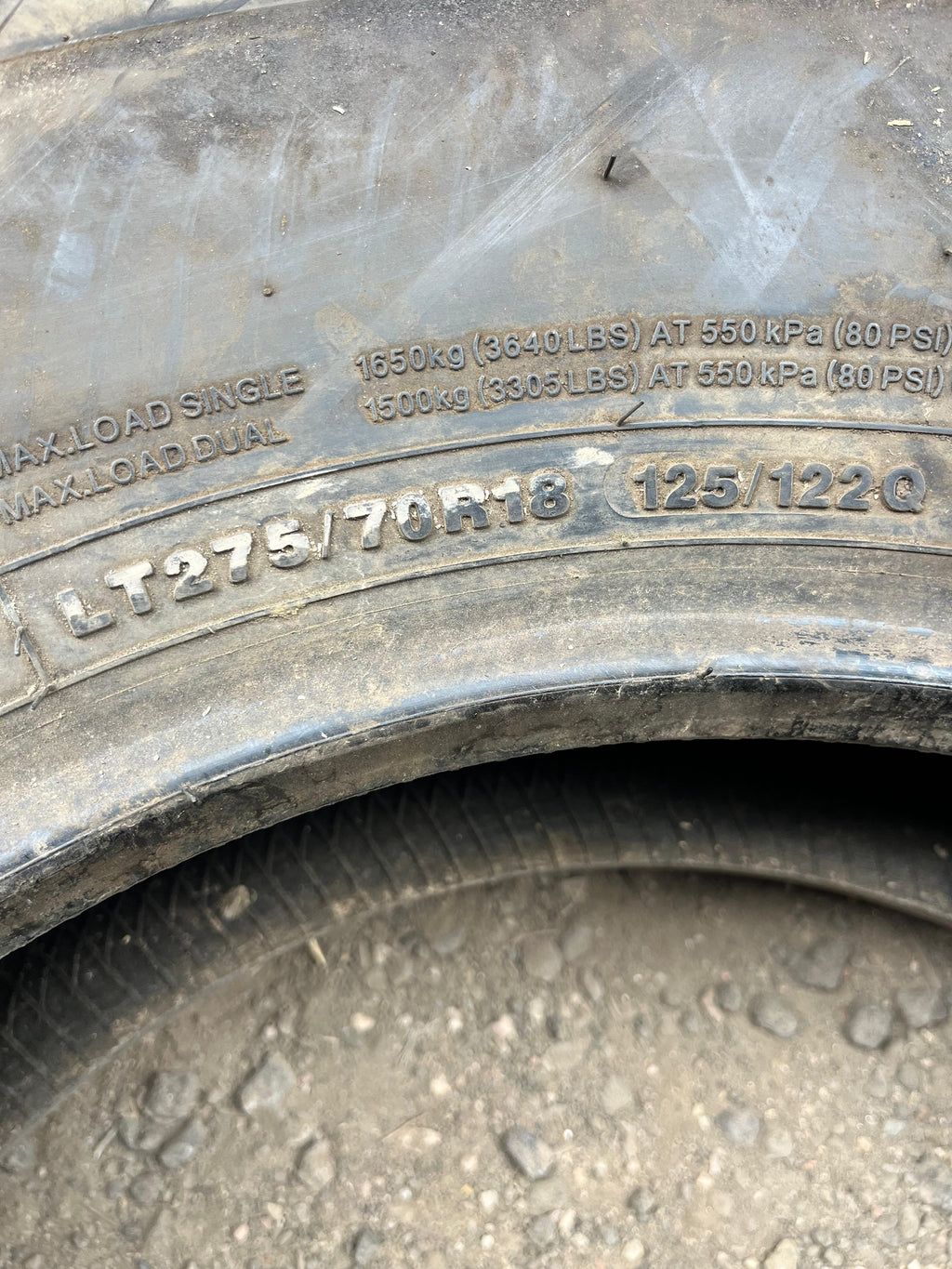 LT275/70R18 Pair (2 Used Tires) Capitol