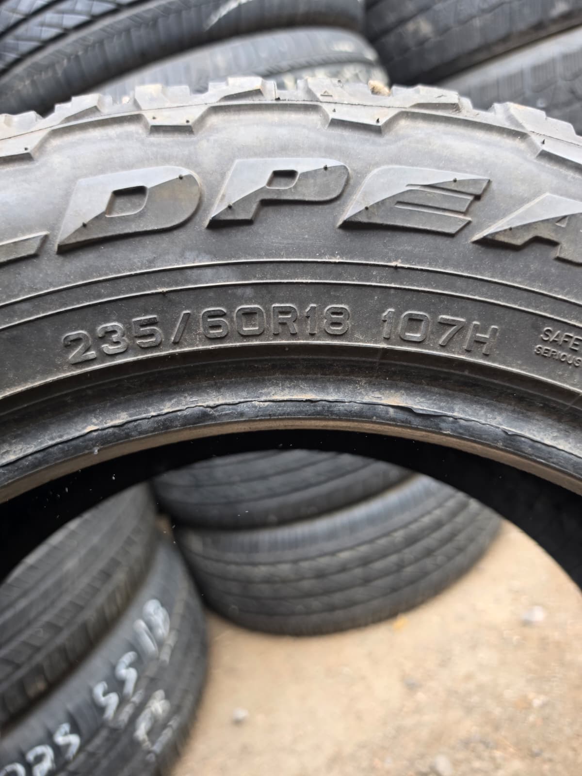 235/60R18 Set (4 Used Tires) Falken Wild Peak