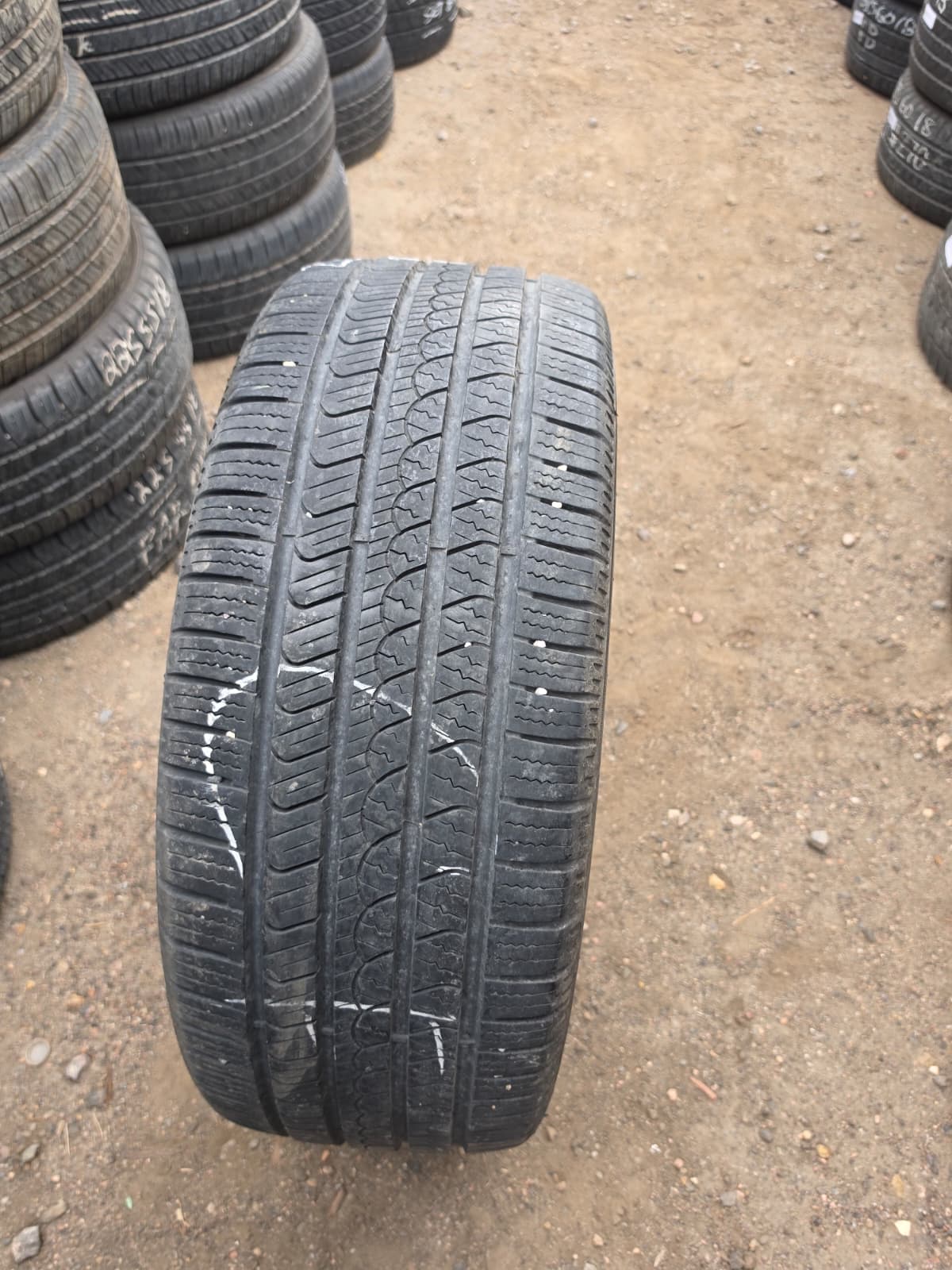 235/60R18 Pair (2 Used Tires) Pirelli Scorpion AS