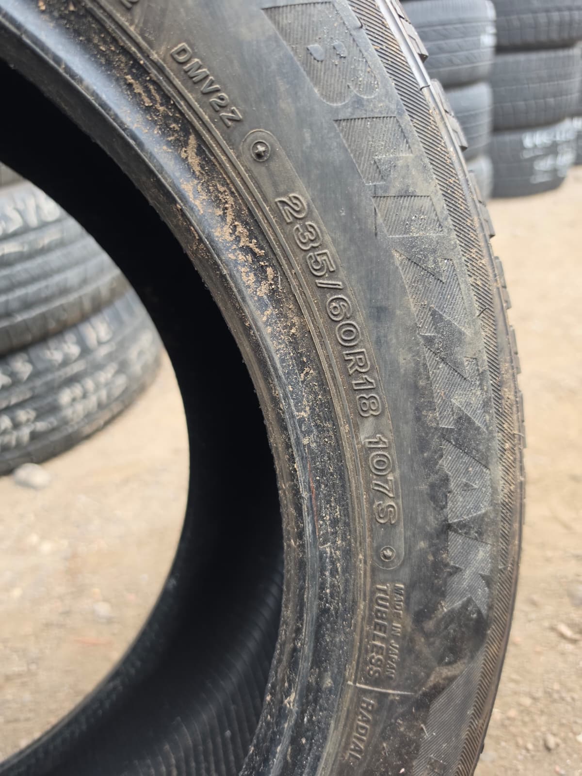 235/60R18 Set (4 Used Tires) Bridgestone Blizzak