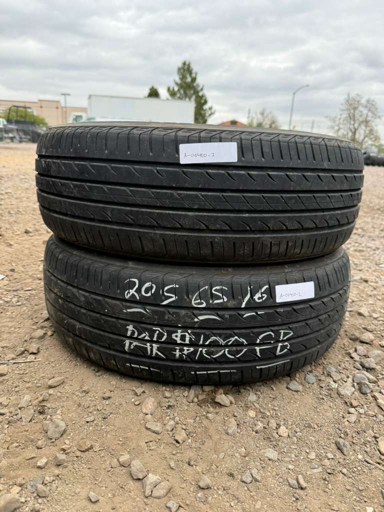 205/65R16 Pair (2 Used Tires) Delinte DH2
