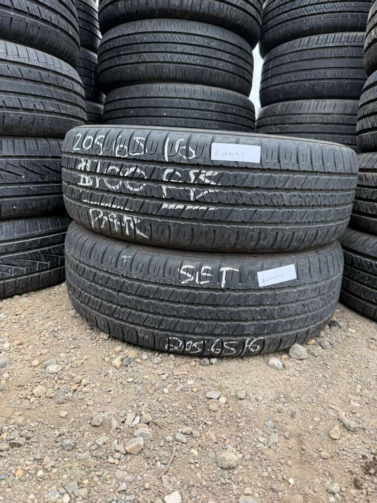 205/65R16 Pair (2 Used Tires) Goodyear Assurance