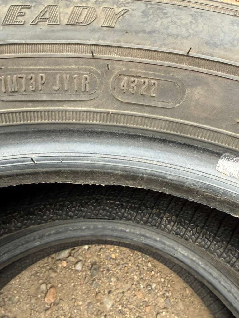 205/65R16 Pair (2 Used Tires) Goodyear Assurance WeatherReady