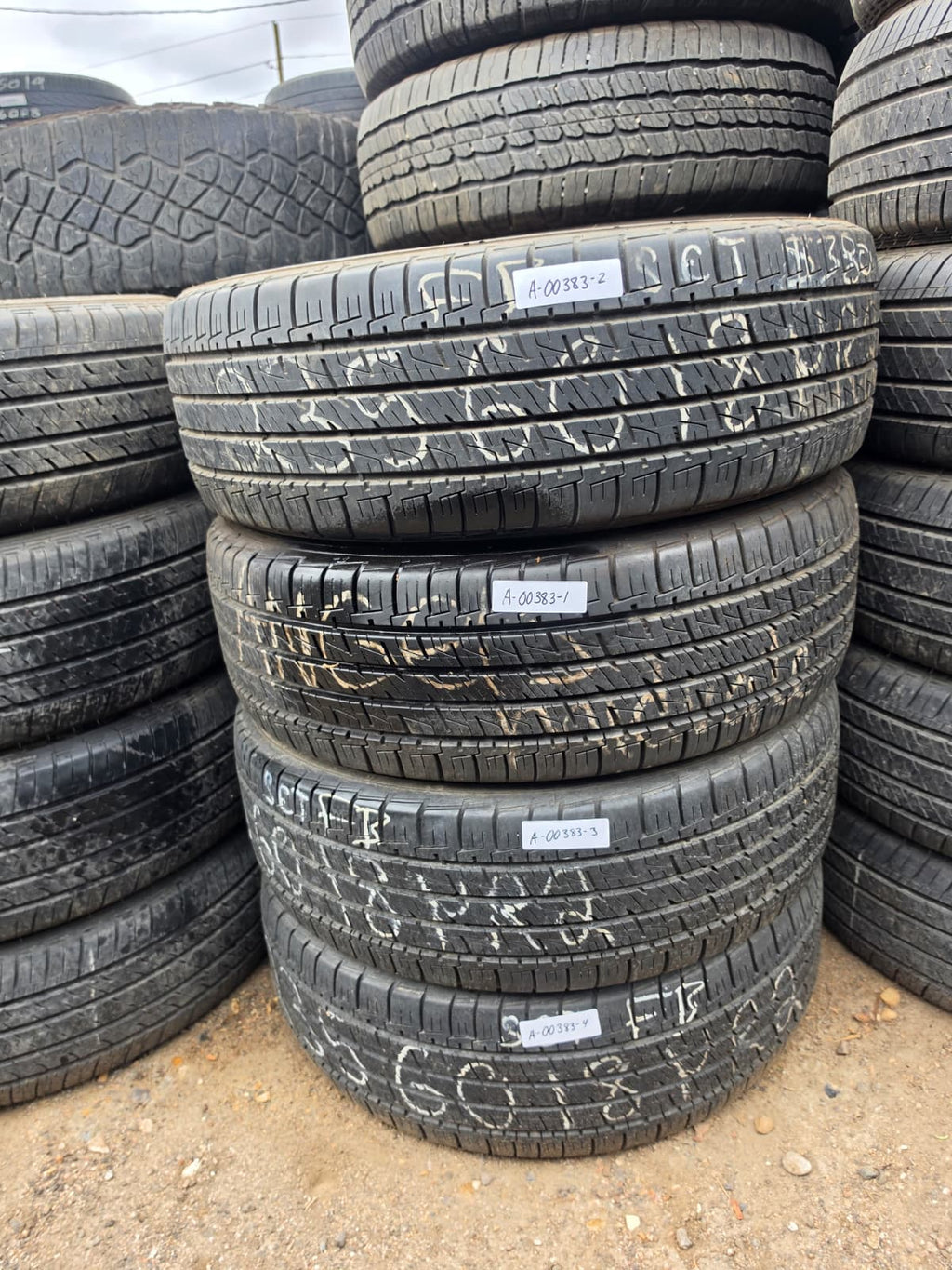 235/60R18 Set (4 Used Tires) Goodyear MaxLife
