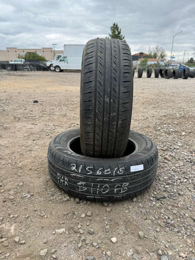 215/60R16 Pair (2 Used Tires) Sentury Touring