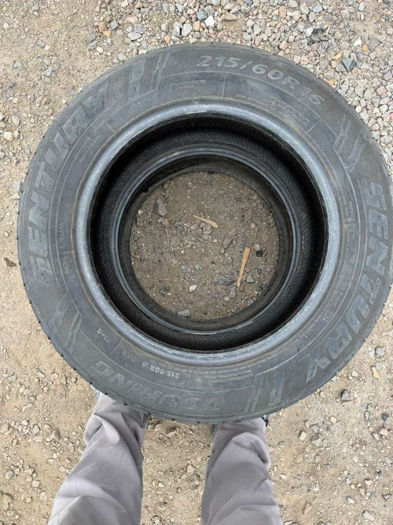 215/60R16 Pair (2 Used Tires) Sentury Touring