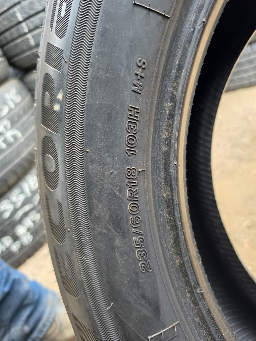 235/60R18 Set (4 Used Tires) Bridgestone Ecopia H/L