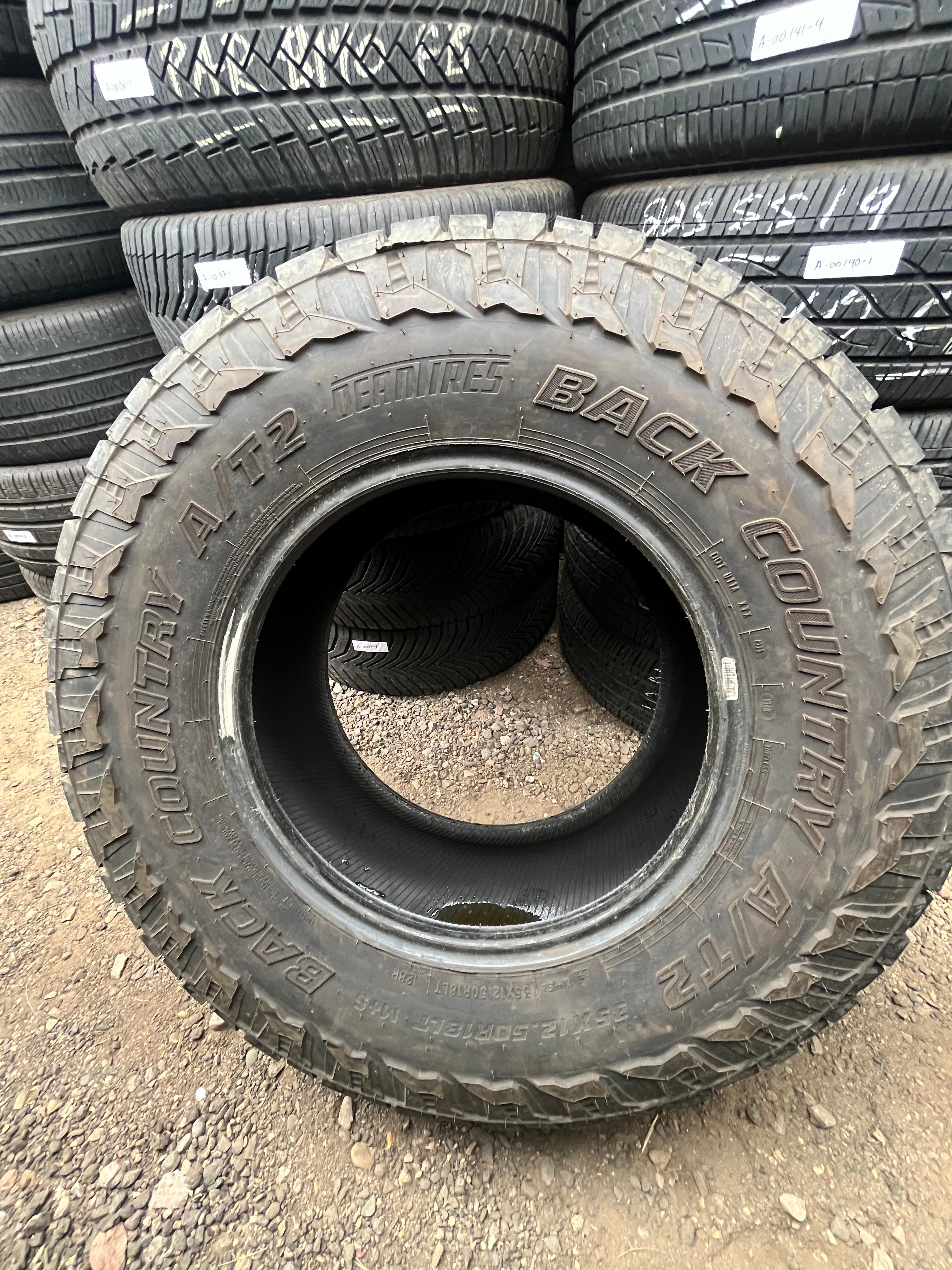 LT35x12.50R18 Pair (2 Used Tires) Back Country Dean Tires