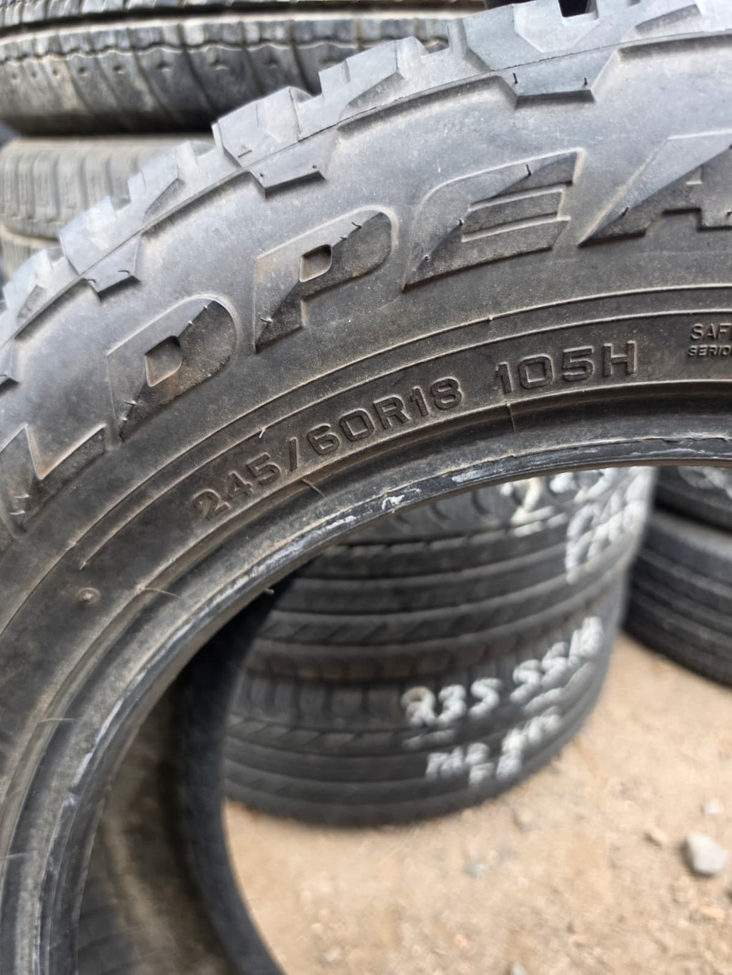 245/60R18 Set (4 Used Tires) Falken Wildpeak