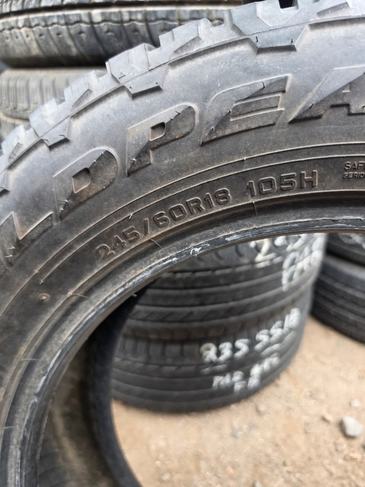 245/60R18 Set (4 Used Tires) Falken Wildpeak