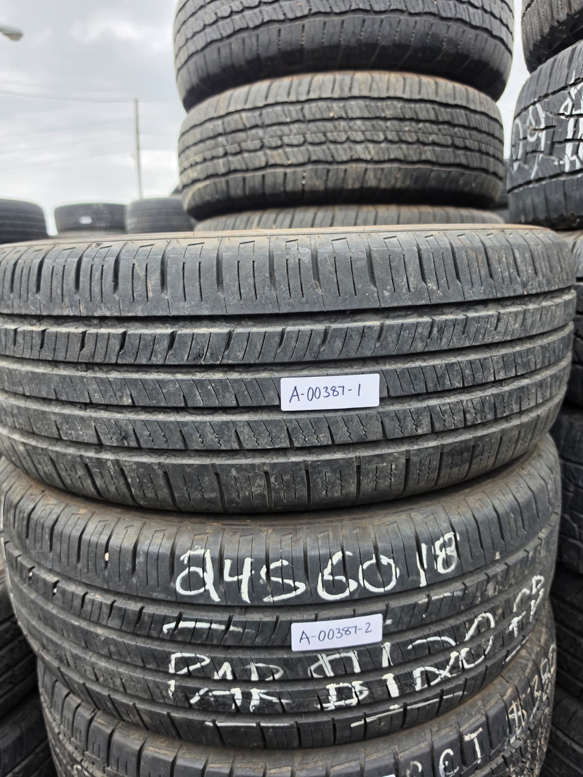 245/60R18 Pair (2 Used Tires) Fortune Perfectus