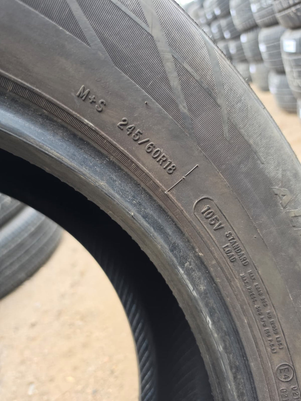 245/60R18 Pair (2 Used Tires) Fortune Perfectus