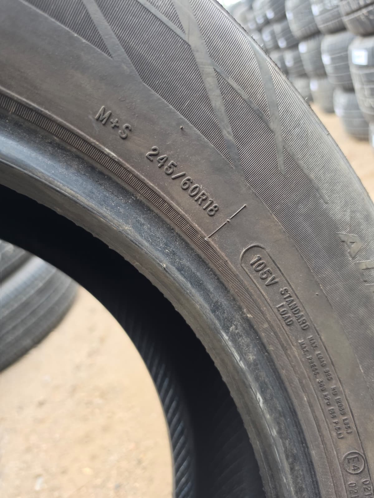 245/60R18 Pair (2 Used Tires) Fortune Perfectus