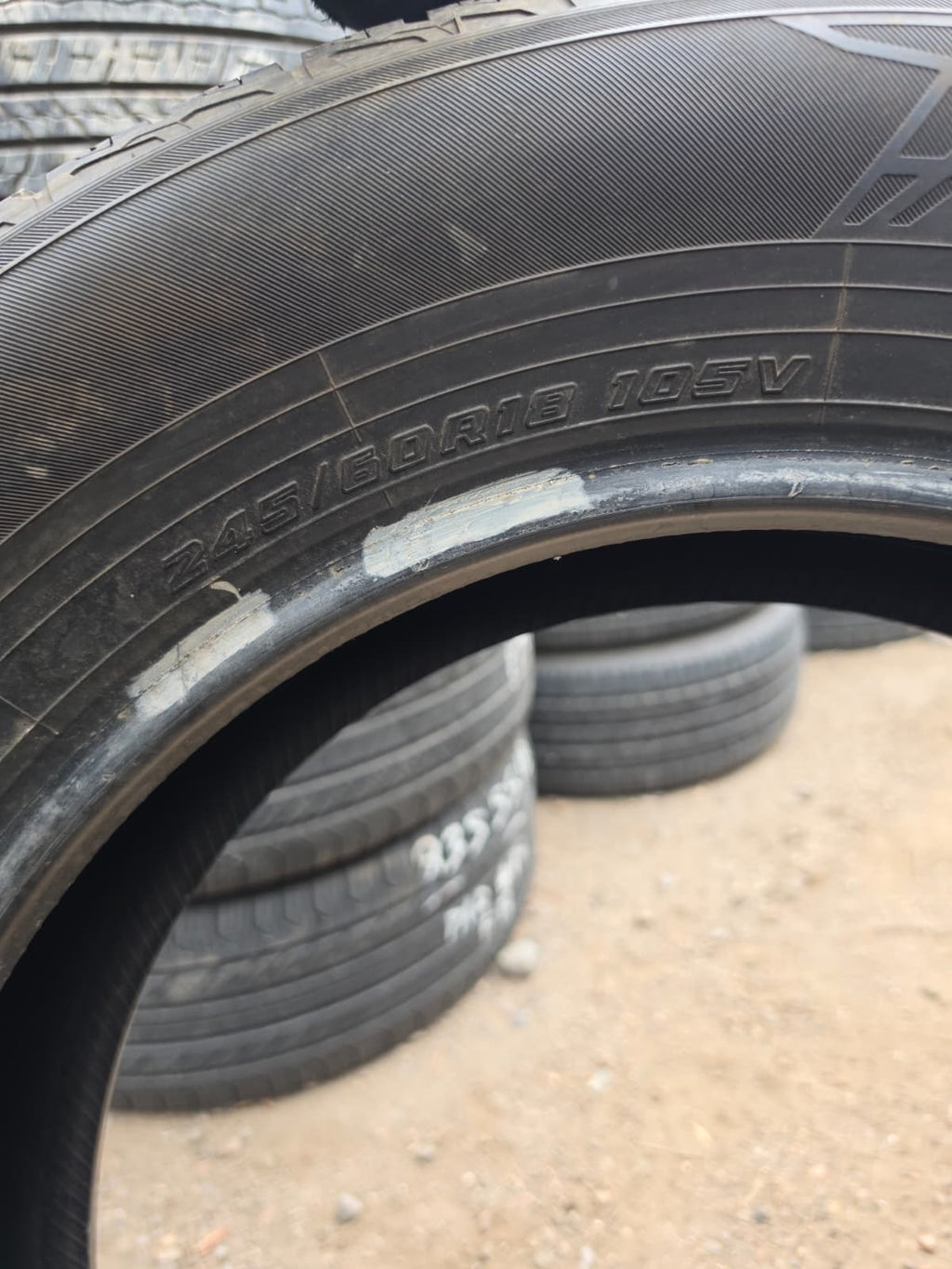 245/60R18 (3 Used Tires) Yokohama Geolander