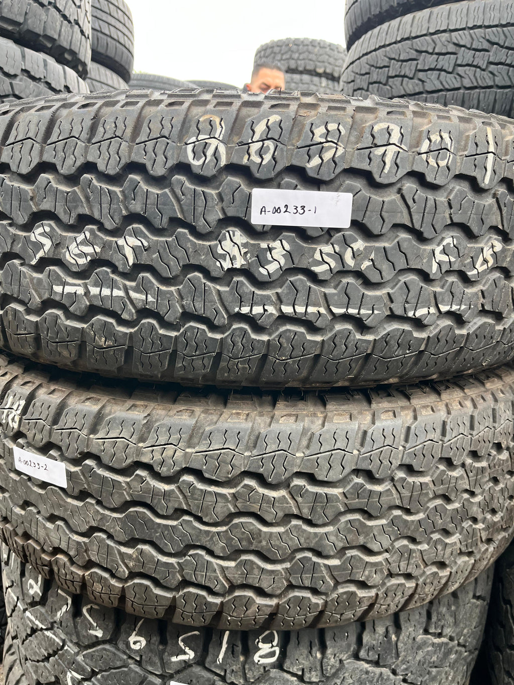 265/70R18 Pair (2 Used Tires) Goodyear Wrangler(Territory)