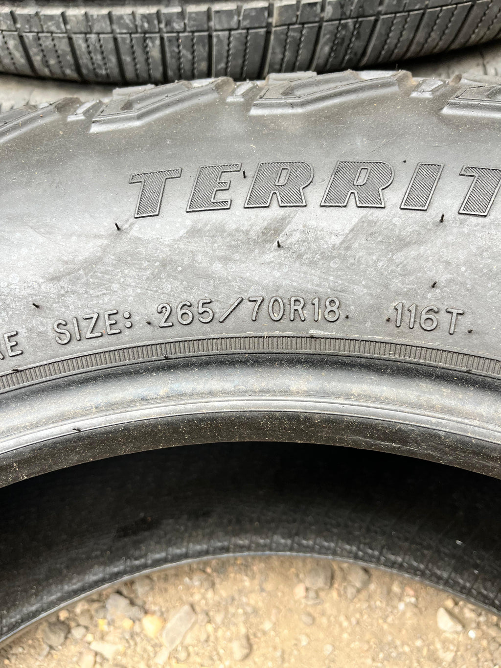 265/70R18 Pair (2 Used Tires) Goodyear Wrangler(Territory)