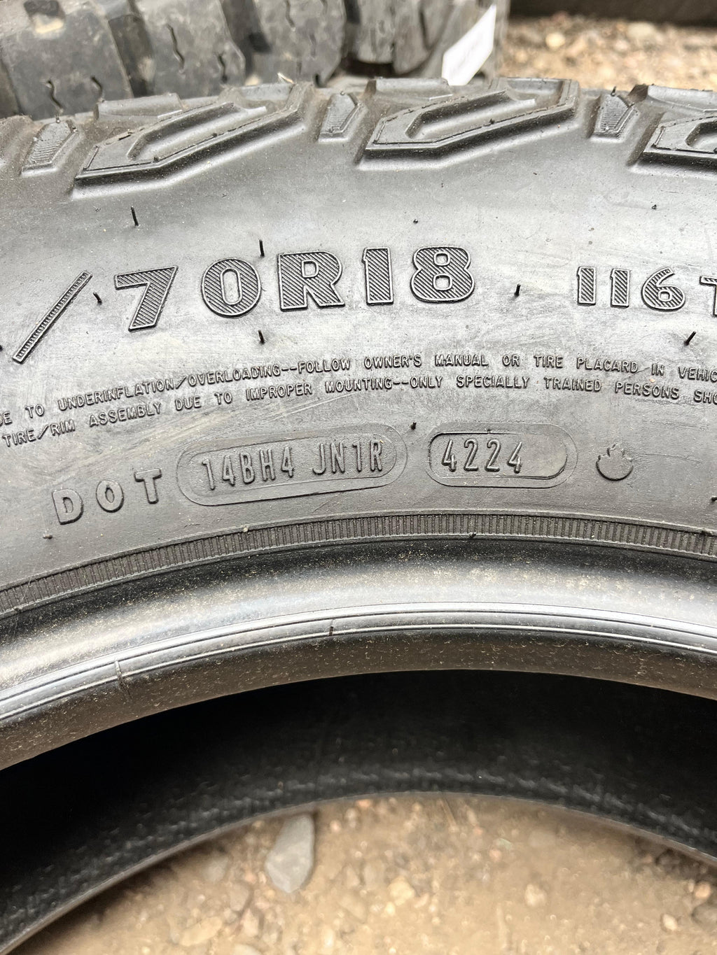 265/70R18 Pair (2 Used Tires) Goodyear Wrangler(Territory)