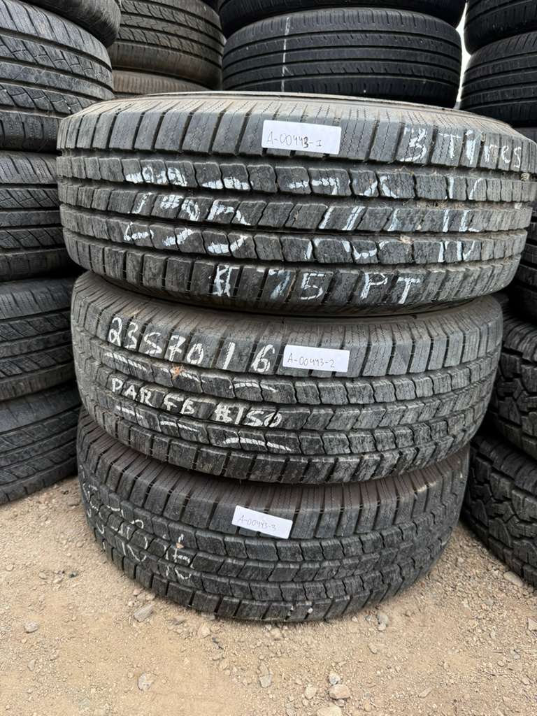 235/70R16 (3 Used Tires) Michelin X LT A/S