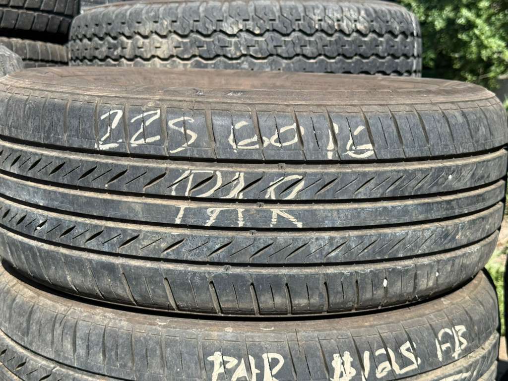 225/60R16 Pair (2 Used Tires) Sentury Touring