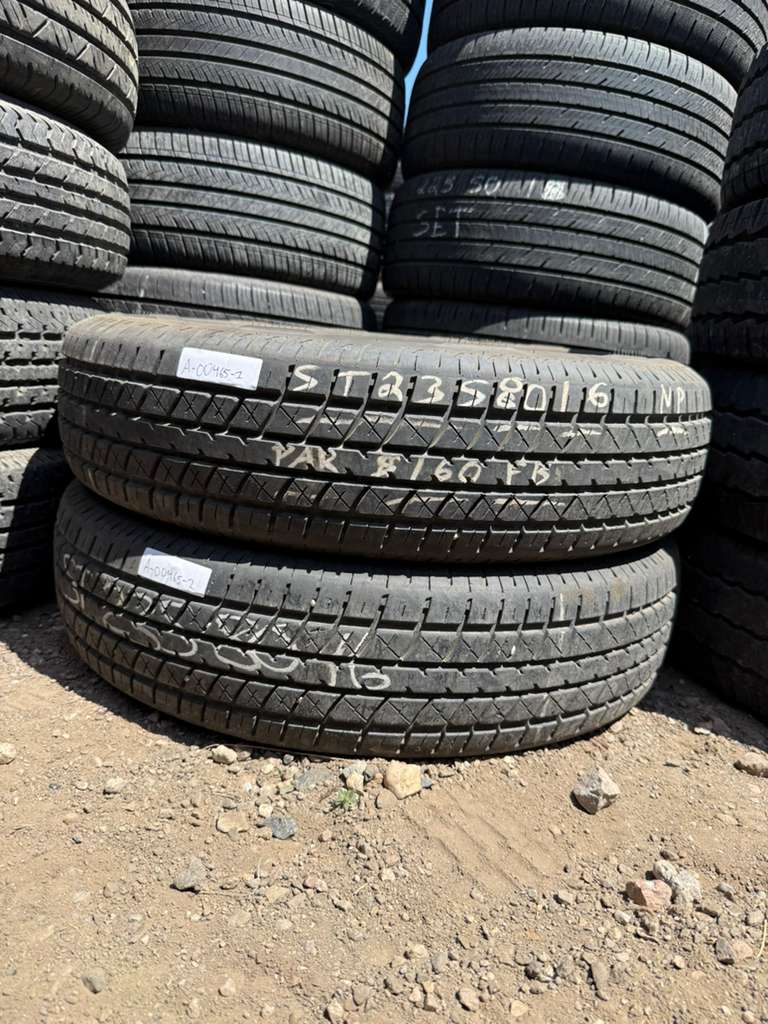 ST235/80R16 Pair (2 Used Tires) Rainer Rainer ST