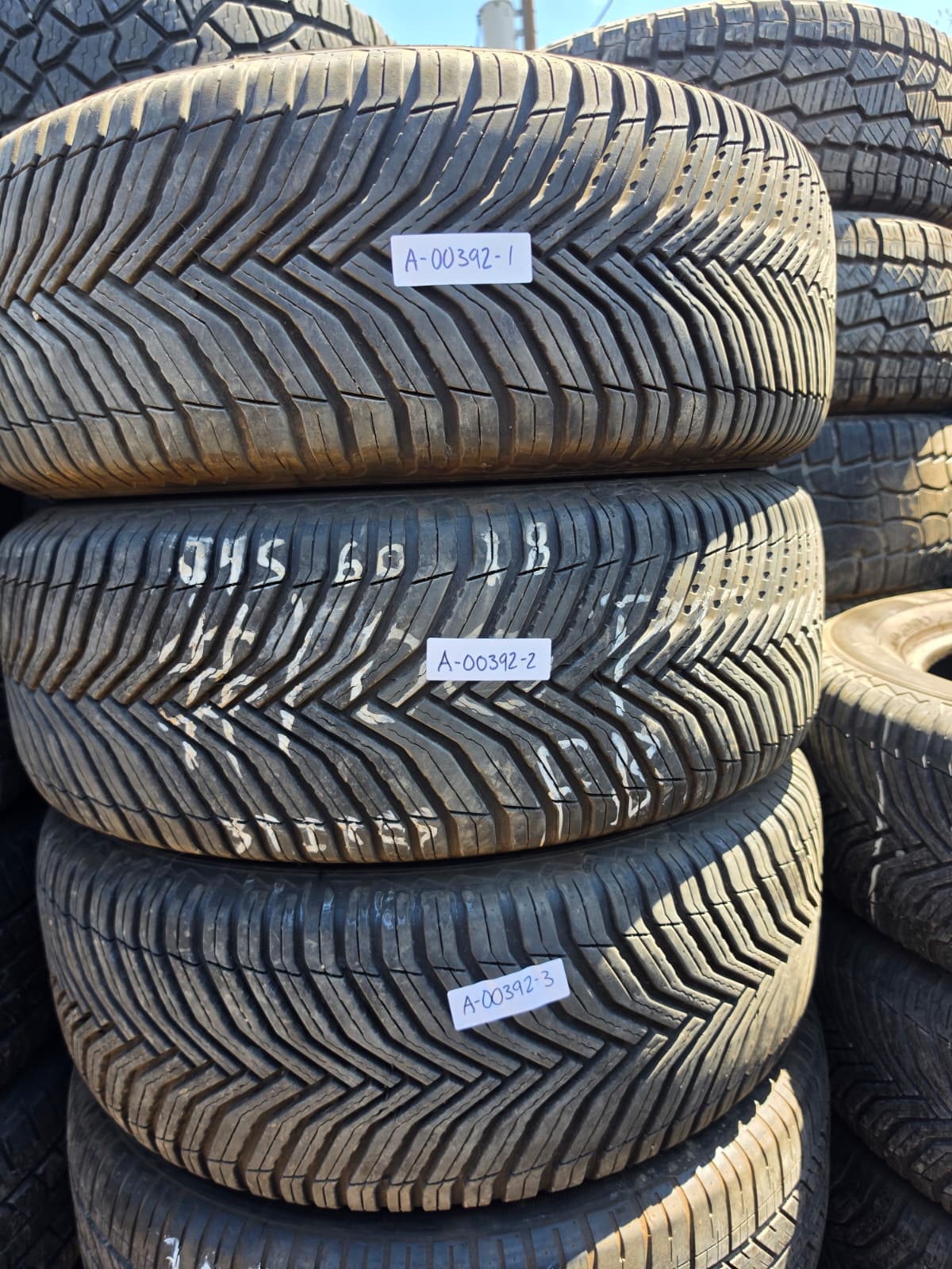 245/60R18 (3 Used Tires) Michelin Cross Climate